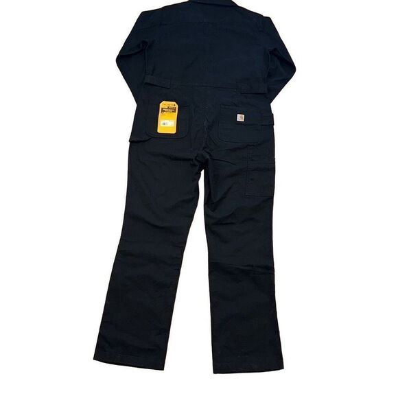 NWT Carhartt women’s Rugged-Flex Relaxed Fit Canvas Coverall sz M 8-10 BN5322-W - Picture 3 of 7